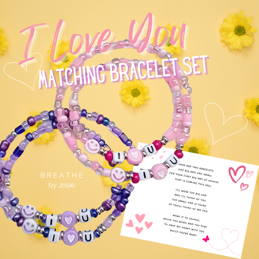 I Love You Matching Bracelet Set