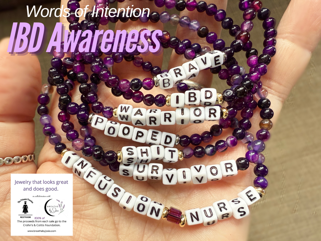 IBD Awareness 'Words of Intention' Bracelet