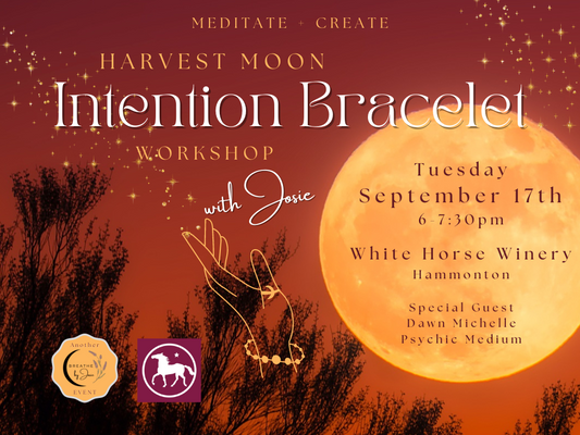 9/17/24 - Meditate + Create: Harvest Moon Intention Bracelet Workshop @ White Horse Winery