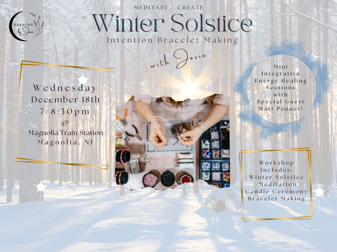 12/18/2024 - Winter Solstice Bracelet Workshop with Josie @ Magnolia Train Station (feat. Matt Penner!)