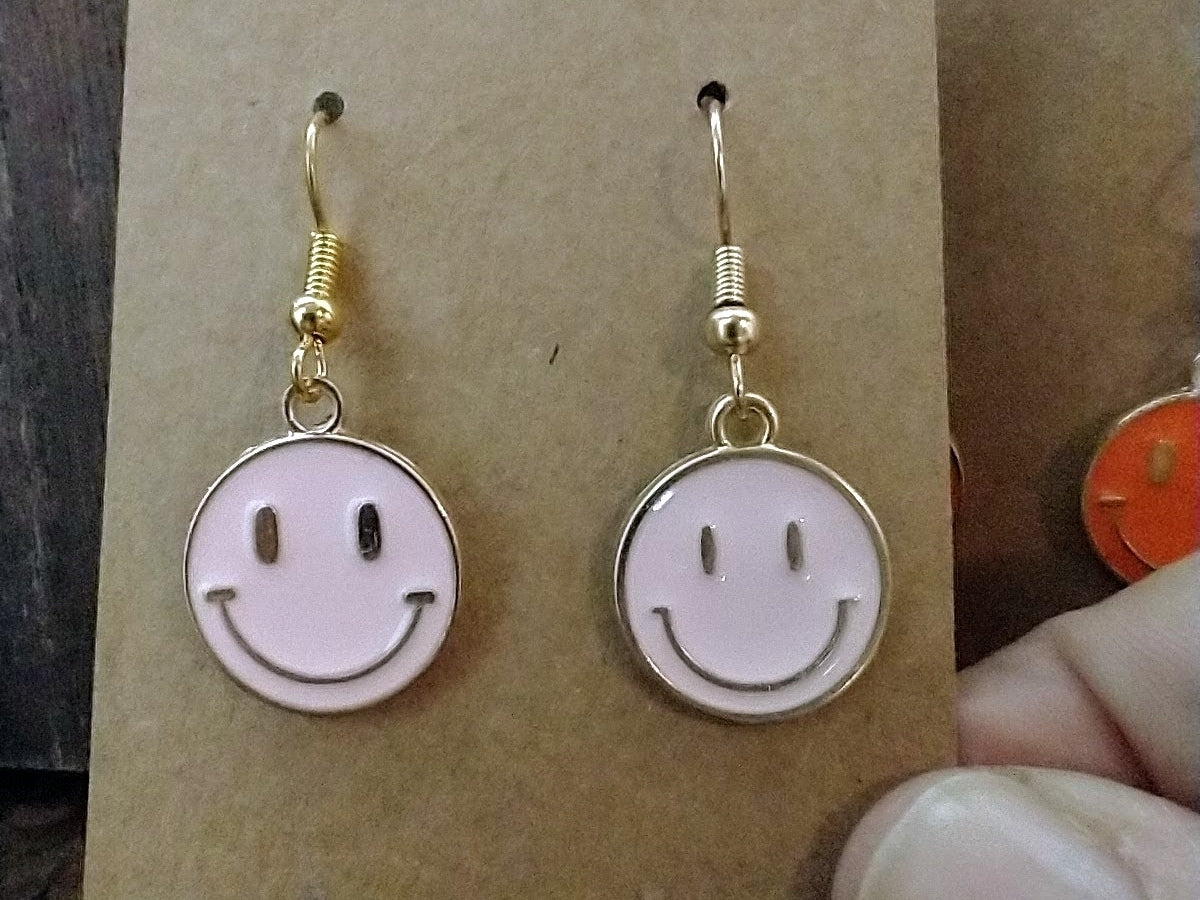 Francesca's Luna Smiley Face Stud Earrings | CoolSprings Galleria